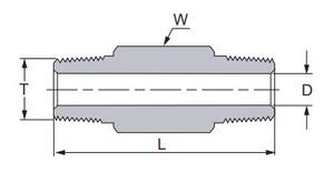 Hex Lange Nippel 2 "<span class=keywords><strong>3</strong></span>" 4 "zoll lange Messtechnik Rohr Armaturen edelstahl 316/316L Duplex monel, 6000 PSI Hexagon Nippel - Product Image 4