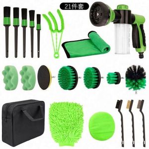 Direct From Manufacturer 21 Sets Premium Nylon Squeegee Style Steel Handle Car Cleaning <b>Brushes</b> for Optimal Performance - Product Image 5
