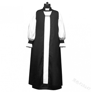 Robe <span class=keywords><strong>de</strong></span> Prière Rétro Imprimée, Soutane d'Église, Costume <span class=keywords><strong>de</strong></span> <span class=keywords><strong>Prêtre</strong></span>, Moine, Missionnaire, Col Montant, Manches Lanterne, Uniforme d'Église - Product Image 3