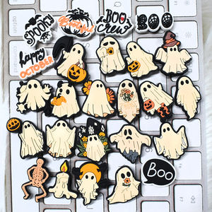 Оптовая продажа, милый ПВХ для взрослых на Хэллоуин, мягкий на заказ, мультяшный пластиковый сабо, очаровательный резиновый Шарм для обуви, производитель - Product Image 1