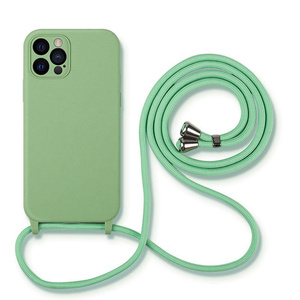 เคสซิลิโคนสำหรับ iPhone 15 Plus 14 Pro, เคสซิลิโคนสายคล้อง<span class=keywords><strong>คอ</strong></span> - Product Image 1