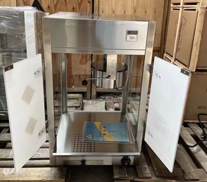 Máquina de Palomitas de Maíz Portátil, Eléctrica, de Acero Inoxidable, con Agitación por Aire Caliente, 220V, en Forma de Balón de Fútbol - Product Image 3