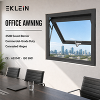 Direkt vom Hersteller: Maßgefertigtes Aluminiumlegierungs-Fenster mit Gehärtetem Glas, CE- und ISO-Zertifiziert für Projekte
