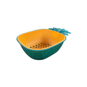 Pineapple Drain <b>Basket</b> Square <b>Stackable</b> Fruit Vegetable Storage Colander Mixed Color Kitchen Draining Rack - Product Image 5
