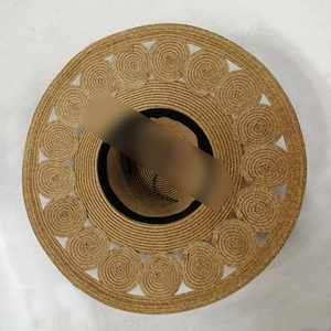 Sombreros de Paja para Mujer HJH79, Estilo Europeo y Americano, Primavera Verano, Flor Grande, <span class=keywords><strong>Plegable</strong></span>, Protección Solar, Playa, Casual, Panamá - Product Image 5