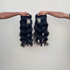 ช่อผมมนุษย์แบบยังไม่ผ่านการทำสีธรรมชาติแบบลอน - Product Image 2