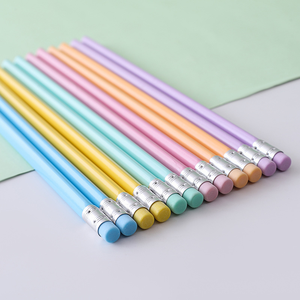 YUCHUAN Y622 Set di 4 Matite Colorate HB in <span class=keywords><strong>Legno</strong></span>, Design Carino per Ufficio e Scuola, 18,7x0,75cm - Product Image 1
