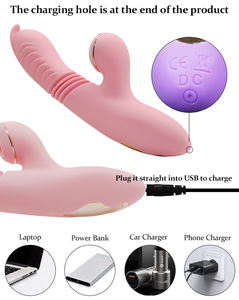 Vibrador Telescópico con Lengua para Estimulación del Clítoris, 12 Frecuencias, 3 Velocidades, Silicona de Grado Médico, Impermeable, Juguete Sexual para Mujeres - Product Image 6