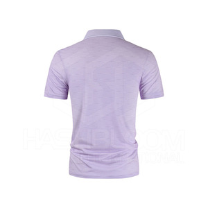 เสื้อถักแขนสั้นของผู้ชายกันรอยยับสำหรับใส่ทำงานและลำลองผ้าคอตตอน100% ระบายอากาศได้ดีพิมพ์โลโก้ได้ตามต้องการ - Product Image 4
