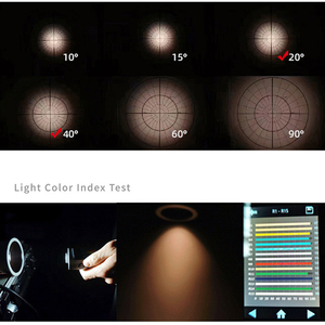 Sâu chống chói Thiết kế chùm góc nhôm hành lang khách sạn trắng đen 7W dẫn xuống đèn - Product Image 6