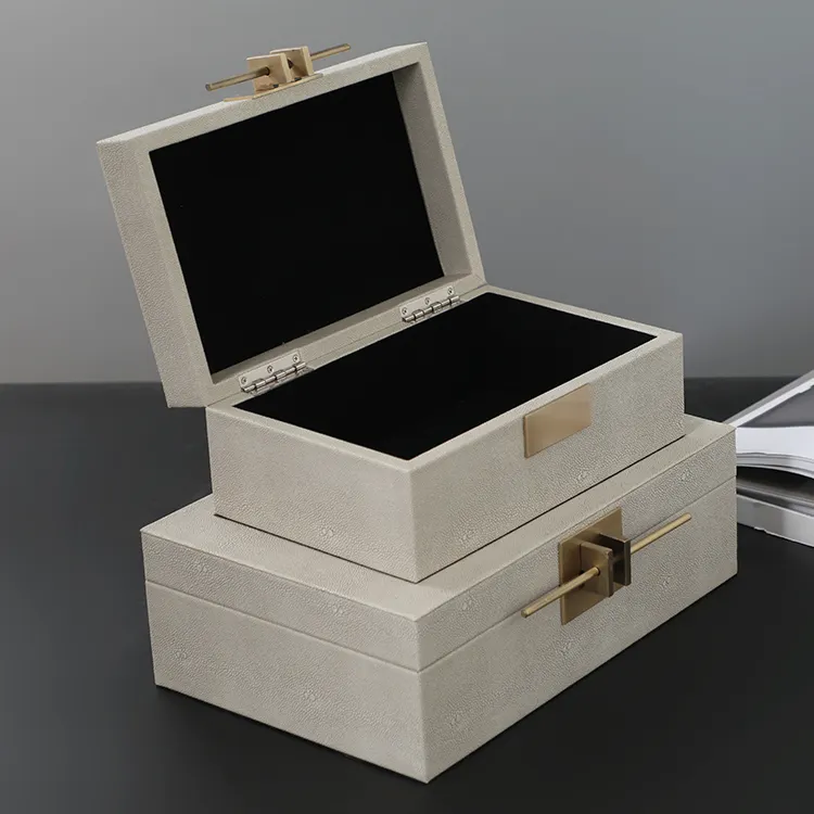 Decorative woman luxury jewelry organizer box storage box for necklace and bracelet