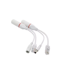 IP66 PoE Splitter 10/100Mbps Dapat Dipilih Output 12V/24V Power Over Ethernet Adapter untuk CCTV Dome/Bullet Camera & Wireless Bridge