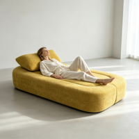 Canapé-lit pliant de haute qualité, canapé-lit double pour salon, chambre à coucher, canapé multifonctionnel en tissu chenille, éponge et coton