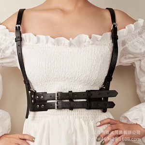 Vente directe d'usine de vêtements bondage sexy, costumes érotiques pour adultes en cuir PU écologique et accessoires. - Product Image 3