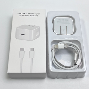 40W PD <b>USB</b> <b>C</b> Fast Charger Kit 1M Braided Type-<b>C</b> Cable US EU UK Plug Handy Fast Charging <b>Adapter</b> for Phone Tablet Laptop - Product Image 4