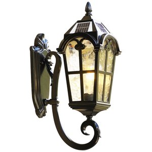 Lampada da Parete Classica per Esterni con Corpo in Alluminio Pressofuso Opaco e Paralume in Vetro Temperato - Applique Impermeabile IP65 per Giardino e Villa - Product Image 4