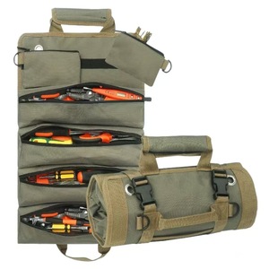 Bolsa de herramientas de tela Oxford, bolsa de accesorios, bolsa de herramientas enrollable de lona para electricista, organizador de almacenamiento de herramientas - Product Image 4
