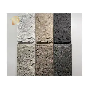 Prezzo ragionevole carbonio Fack Rock piastra parete pannello PU pietra pannello per interni