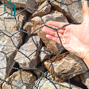 Pemasok Keranjang Batu Gabion dengan Ketebalan Kawat Selvedge 4.0mm, Kotak Gabion Berlapis PVC Atas, Cina 3.0*0.3*0.3M, Gabion Penahan Tanah Rendah - Product Image 2