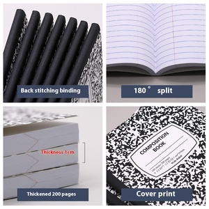 Kompozisyon defteri kalınlaşmış B5 Sewings moda notları baskılı stok-ücretsiz hediye çantası geri not defteri - Product Image 3