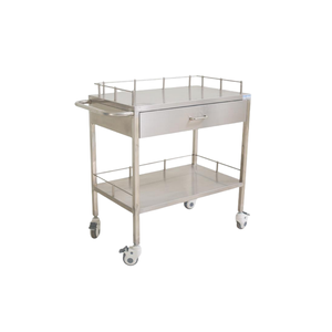 Ziekenhuis Roestvrijstalen Wasgoed Verzamelen Trolley Dressing Dispenser Medicijnkar Met Vergrendelingswielen - Product Image 2