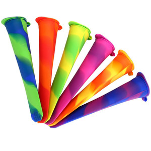 Custom <b>Reusable</b> Food Grade Silicone Ice Pop Mold Sustainable Ice Cream Maker - Product Image 3