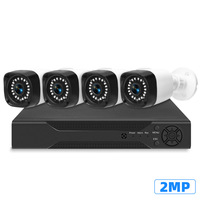Kit de surveillance CCTV AHD Vishi pour usine, caméra de sécurité sans fil extérieure DVR Wifi, vision nocturne HD 4/8/16 canaux