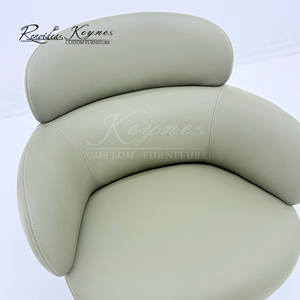 Keynes Strong Manufacturing Strength minimalist dining chair Cream White Custom Office Furniture - Product Image 5