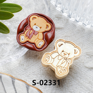 Fantasía Animal serie oso ardilla erizo elefante gato sello de cera puede personalizar Logo - Product Image 6