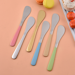 Couteau à fromage à beurre en métal en acier inoxydable réutilisable fait à <span class=keywords><strong>la</strong></span> main couteau à farce de cuisine bon marché en gros pour <span class=keywords><strong>la</strong></span> cuisson outil de pâtisserie - Product Image 2