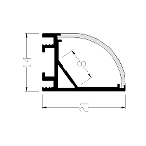 Profilé en aluminium PERFECT ZL-1420 Série 6000 6063-T5 carré non allié pour décorations avec services de pliage et de découpe CNC - Product Image 2