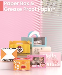 Caja para Pastel Personalizada, <span class=keywords><strong>de</strong></span> Cartón Blanco con Ventana <span class=keywords><strong>y</strong></span> Asa, Apta para Alimentos, Caja para Empacar Pasteles <span class=keywords><strong>de</strong></span> Panadería - Product Image 3