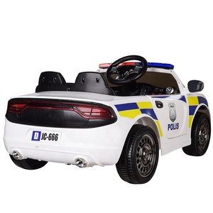 Coche de juguete eléctrico a control remoto para niños, juguete de coche de policía de 12V - Product Image 6