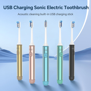 Cepillo de dientes eléctrico sónico impermeable IPX7 al por mayor para adultos, con sensor de presión inteligente y batería de ultra larga duración. - Product Image 4
