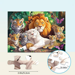 FSC Sertifikalı Karton Kağıt Yapboz Eğitici Oyuncak Çocuklar İçin Özel Yapboz - Product Image 1