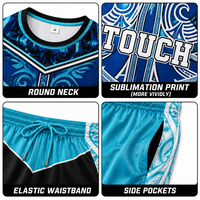Uniforme de football tactile unisexe personnalisé, imprimé par sublimation, style Maori Aborigène, polo d'équipe, vêtements de sport, tissu polyester à séchage rapide
