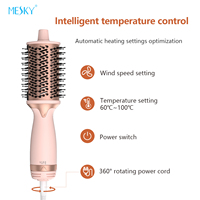 MESKY Nouveau produit Diffuseur de sèche-cheveux réglable pour aérateur 100-240V Brosse sèche-cheveux avec double tension