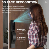 Nueva Cerradura Digital Electrónica Automática, Cerradura Inteligente WIFI con Aplicación TUYA, Huella Dactilar, Tarjeta, Reconocimiento Facial 3D, Cerradura Inteligente para Puerta