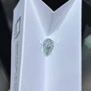 Fancy Green 0.93ct Pear Cut Lab Created <strong>Diamond</strong> CVD VVS2 IGI Certified <strong>Loose</strong> Lab Grown Synthetic <strong>Diamond</strong> for Jewelry Making - Product Image 1