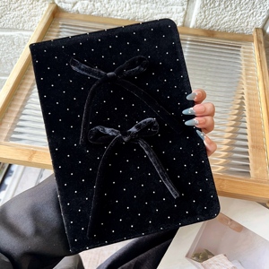 เคสกันกระแทกสำหรับ iPhone <span class=keywords><strong>iPad</strong></span> 11 12 <span class=keywords><strong>9</strong></span> <span class=keywords><strong>Pro</strong></span> ดีไซน์โบว์สุดเทรนดี้ ลายจุด ป้องกันแท็บเล็ต ใช้งานได้ทุกวัน แฟชั่น - Product Image 3