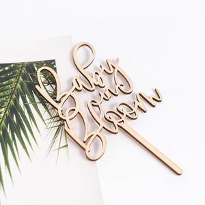Decorazione <span class=keywords><strong>per</strong></span> Torta in Legno a Forma di Orso 'We Can Bearly Wait' <span class=keywords><strong>per</strong></span> Baby Shower, Decorazioni <span class=keywords><strong>per</strong></span> <span class=keywords><strong>Torte</strong></span> e Tavolo dei Dolci - Product Image 3