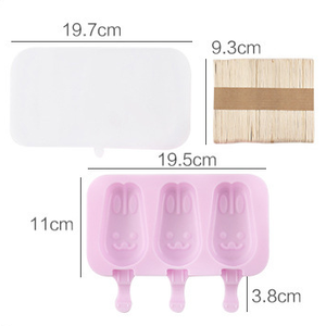 Tùy Chỉnh Thiết Kế Phim Hoạt Hình Silicone DIY <span class=keywords><strong>Ice</strong></span> Cream Khuôn Bpa Miễn Phí Thân Thiện Với Môi Hộ Gia Đình Popsicle Maker Với Biểu Tượng Tùy Chỉnh Cổ - Product Image 6