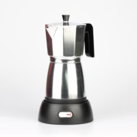 Poli électrique café expresso moka maker 3-6 Tasses matériaux de qualité alimentaire à usage domestique prix usine