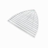 Fabricant de prises d'air conditionné central - Grilles d'aération ABS en gros de Chine ; Grilles courbées détachables monocouche