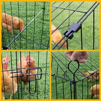 Cage d'élevage de volailles pliable, poulailler de jardin, cage d'élevage de volailles