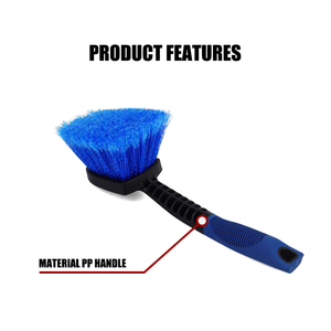 Long PP Handle <b>Car</b> <b>Wash</b> <b>Brushes</b> PVC Fiber Tyre <b>Brush</b> - Product Image 3