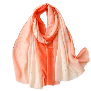 Women's Long <b>Chiffon</b> <b>Scarf</b> With Glitter Dot Print Lightweight Spring Summer Accessory For Daily Wear - Product Image 1