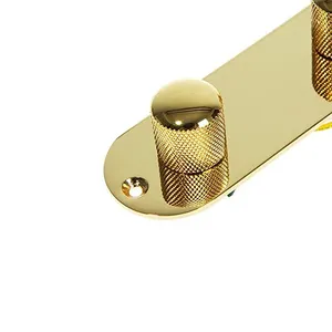 Gold 3-Wege-verdrahtete, belastete, vor verdrahtete Steuer platte mit Kabelbaum schaltern für TL-E-Gitarren teile