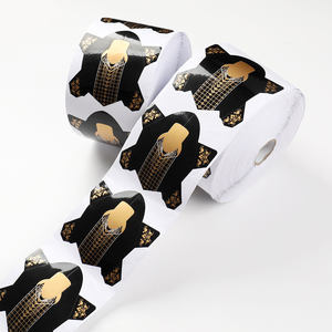<span class=keywords><strong>BQAN</strong></span> personalizado 157g papel de aluminio forma de uñas pegatina 500 Uds formas de rollo para uñas escultóricas - Product Image 1