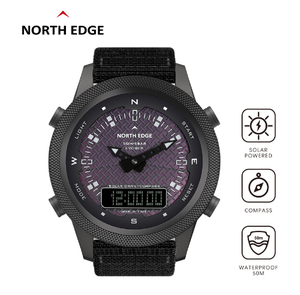 Orologio North Edge in Lega, Impermeabile, a Energia Solare, con Bussola a Energia Cinetica, Sveglia, per Sport e Attività all'Aperto, con Vetro - Product Image 4